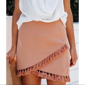 *NWT* VICI TASSEL WRAP SKIRT